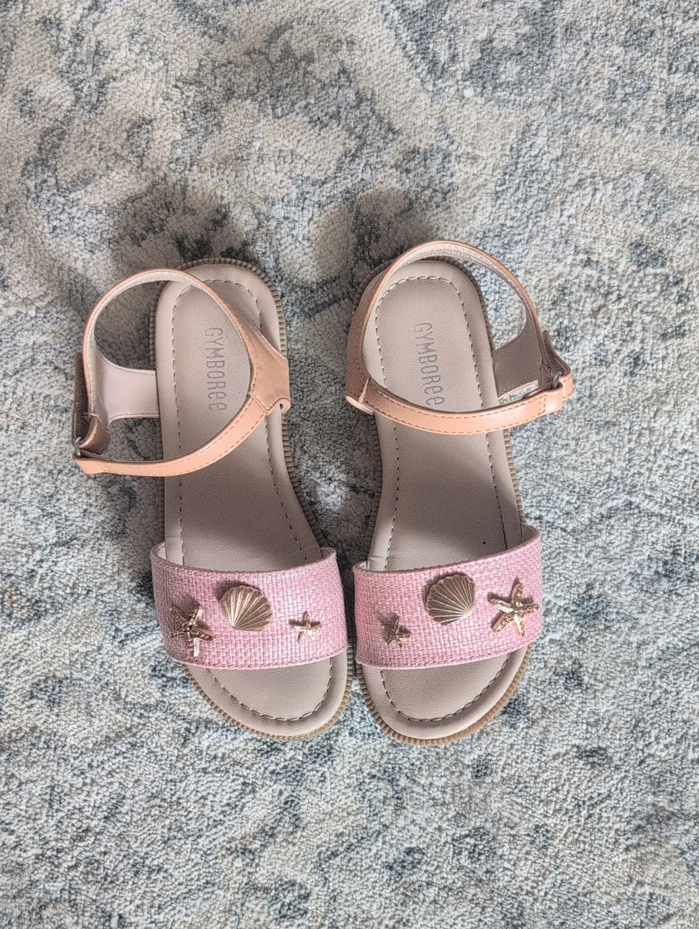 Girls 13 Gymboree Summer Sandals Velcro Comfortable